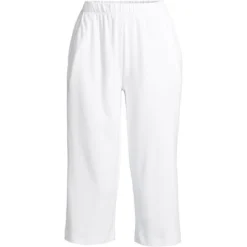 Lands' End Women's Sport Knit High Rise Elastic Waist Pull On Capri Pants -Clothing store GUEST 49e0fbae 8f6d 42d4 a758 994f8674c315