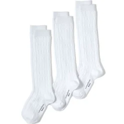 Lands' End Girls Solid Cable Knee Socks (3-pack) -Clothing store GUEST 4a141a19 7322 48bb b103 68c5c61e5ad3