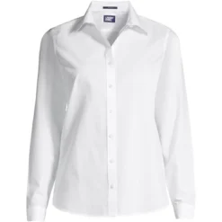Lands' End Women's Tall No Iron Supima Cotton Long Sleeve Shirt -Clothing store GUEST 4a5c2f7c 5aab 457c 8e53 7ab849404ac0