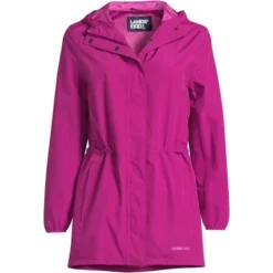 Lands' End Women's Waterproof Hooded Packable Raincoat -Clothing store GUEST 4ca65b6e e60c 4b1e 9c6e 4d1047293aab