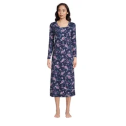 Lands' End Women's Supima Cotton Long Sleeve Midcalf Nightgown -Clothing store GUEST 4cf1ec9d b003 4dc6 b081 b2c67b93fc2d