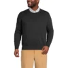 Lands' End Men's Fine Gauge Supima Cotton Crewneck Sweater