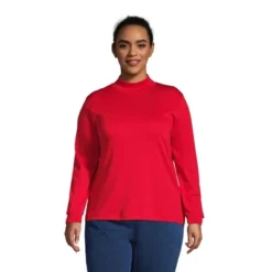 Lands' End Women's Long Sleeve Supima Mock Turtleneck 16 Lands' End Women's Long Sleeve Supima Mock Turtleneck -Clothing store GUEST 4d43817b 1664 4793 bc03 c7ef96622406
