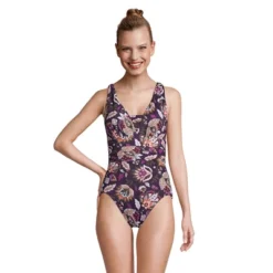 Lands' End Women's SlenderSuit Grecian Tummy Control Chlorine Resistant One Piece Swimsuit -Clothing store GUEST 4d8db465 9625 42da 841d 9827cae6547c