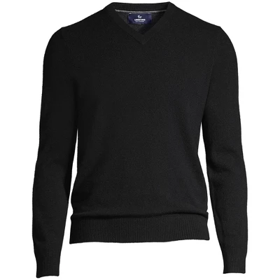 Lands' End Men's Fine Gauge Cashmere V-neck Sweater 8 Lands' End Men's Fine Gauge Cashmere V-neck Sweater - Image 8