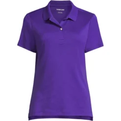 Lands' End School Uniform Women's Short Sleeve Feminine Fit Interlock Polo Shirt -Clothing store GUEST 50b0d93e 0307 443c b6e5 6039180c68bc