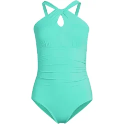 Lands' End Women's Chlorine Resistant High Neck To One Shoulder Multi Way One Piece Swimsuit -Clothing store GUEST 526ce5d8 e6f2 41cc 9e4b bfe296fa2766