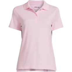 Lands' End School Uniform Women's Short Sleeve Feminine Fit Interlock Polo Shirt -Clothing store GUEST 5281de39 2d6d 4308 9bb5 8aa458950697