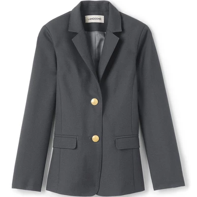 Lands' End School Uniform Girls Hopsack Blazer 4 Lands' End School Uniform Girls Hopsack Blazer - Image 4