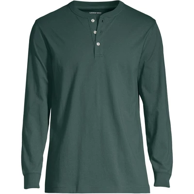 Lands' End Men's Super-T Long Sleeve Henley Shirt 4 Lands' End Men's Super-T Long Sleeve Henley Shirt - Image 4