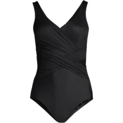 Lands' End Women's Plus Size DD-Cup Slender Tummy Control Chlorine Resistant Wrap One Piece Swimsuit 13 Lands' End Women's Plus Size DD-Cup Slender Tummy Control Chlorine Resistant Wrap One Piece Swimsuit -Clothing store GUEST 53ca2e5b dc97 4eb2 9c2c 6b9b3b2d68f0