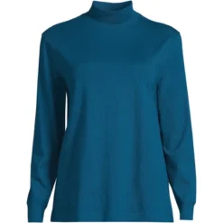 Lands' End Women's Plus Size Long Sleeve Super T Mock -Clothing store GUEST 5485b74c d1f7 4e09 822a bcaa6ef26734