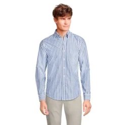 Lands' End Men's Tailored Fit Essential Lightweight Long Sleeve Poplin Shirt 11 Lands' End Men's Tailored Fit Essential Lightweight Long Sleeve Poplin Shirt -Clothing store GUEST 580bdce6 9d3b 4065 9939 b7ad0081fc77