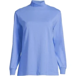 Lands' End Women's Plus Size Long Sleeve Super T Mock -Clothing store GUEST 58100171 0540 4101 b107 0945d6899c8c