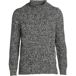Lands' End Men's Cotton Drifter Rollneck Sweater