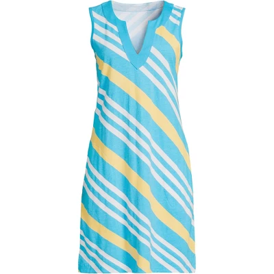 Lands' End Women's Cotton Jersey Sleeveless Swim Cover-up Dress 15 Lands' End Women's Cotton Jersey Sleeveless Swim Cover-up Dress - Image 15