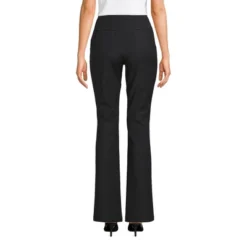 Lands' End Women's High Rise Bi Stretch Pintuck Boot Cut Pants