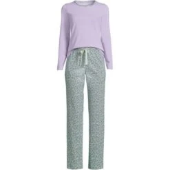 Lands' End Women's Tall Knit Pajama Set Long Sleeve T-Shirt And Pants -Clothing store GUEST 5abdfb80 6537 4361 b1c1 1fe19f3fc98c