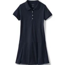 Lands' End School Uniform Girls Short Sleeve Mesh Polo Dress -Clothing store GUEST 5c7c29f3 73cf 4223 9e12 0797e94a1096