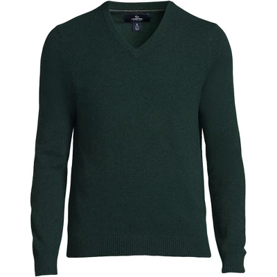 Lands' End Men's Fine Gauge Cashmere V-neck Sweater 15 Lands' End Men's Fine Gauge Cashmere V-neck Sweater - Image 15