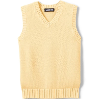Lands' End School Uniform Kids Cotton Modal Sweater Vest 6 Lands' End School Uniform Kids Cotton Modal Sweater Vest - Image 6