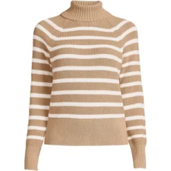 Lands' End Women's Drifter Cotton Must Have T-Neck Sweater -Clothing store GUEST 5e1260a2 4a4c 463c 909a 15e3833feeaa