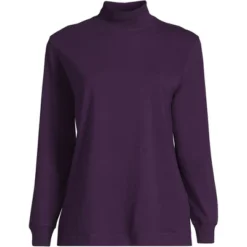 Lands' End Women's Plus Size Long Sleeve Super T Mock -Clothing store GUEST 5eb775f7 cce6 404b 93ad 2da1eda0324e