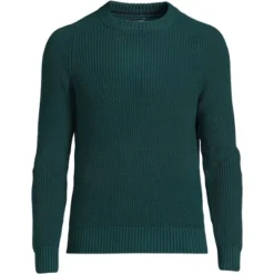Lands' End Men's Drifter Cotton Crewneck Sweater -Clothing store GUEST 5ff0205f 6672 4e71 8113 4937952d945c