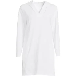 Lands' End Women's Cotton Jersey Long Sleeve Hooded Swim Cover-up Dress -Clothing store GUEST 5ffccfef 0387 4a6e b94d b849d7d8f8fd