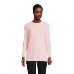 Lands' End Women's Long Sleeve Performance Crew Neck Tunic