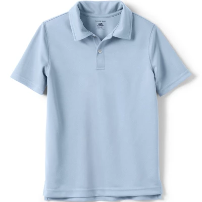 Lands' End Boys Short Sleeve Poly Pique Polo Shirt 3 Lands' End Boys Short Sleeve Poly Pique Polo Shirt - Image 3