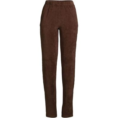 Lands' End Women's Sport Knit High Rise Corduroy Elastic Waist Pants 6 Lands' End Women's Sport Knit High Rise Corduroy Elastic Waist Pants - Image 6