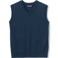 Lands' End School Uniform Kids Cotton Modal Fine Gauge Sweater Vest -Clothing store GUEST 64d5c38a 9fd6 451c b50a 677a2d29e146