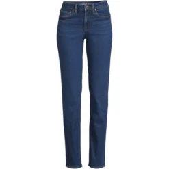 Lands' End Women's Recover Mid Rise Boyfriend Blue Jeans -Clothing store GUEST 64f73eab ee06 4777 b9f6 eaff71adc623