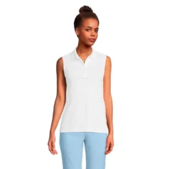 Lands' End Women's Tall Sleeveless Supima Cotton Polo Shirt -Clothing store GUEST 655f0ea1 a64a 4a1d b80e a46150a7bede