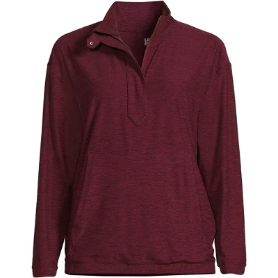 Lands' End Women's Long Sleeve Performance Zip Front Popover 2 Lands' End Women's Long Sleeve Performance Zip Front Popover - Image 2
