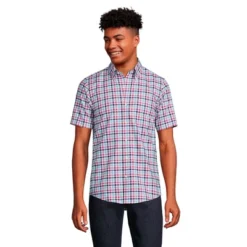 Lands' End Men's Short Sleeve Traditional Fit No Iron Sportshirt -Clothing store GUEST 67d508cc 27cc 4f8b 8f21 65af2bd1af7e