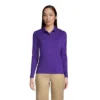 Lands' End School Uniform Women's Long Sleeve Feminine Fit Mesh Polo Shirt