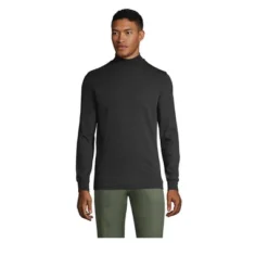 Lands' End Men's Super Soft Supima Mock Turtleneck -Clothing store GUEST 6940c3d2 e295 471a b811 82f2355565df