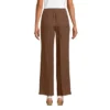Lands' End Women's High Rise Elastic Back Wide Leg Linen Pleated Pants
