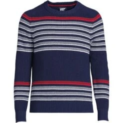 Lands' End Men's Drifter Cotton Crewneck Sweater -Clothing store GUEST 6d85a468 44d9 4e34 b754 76b05824f6ec