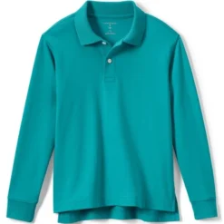 Lands' End School Uniform Kids Long Sleeve Interlock Polo Shirt -Clothing store GUEST 6dc1d098 13b1 4995 8bbe 2651ccefc13d