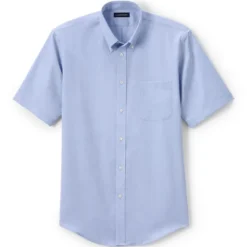Lands' End School Uniform Men's Short Sleeve No Iron Pinpoint Dress Shirt -Clothing store GUEST 6dca2432 340f 4f07 a6ca a4f1c222b730