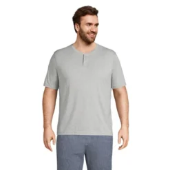 Lands' End Men's Short Sleeve Super-T Henley -Clothing store GUEST 6dca5d50 26f5 4910 aa4f 019451457039