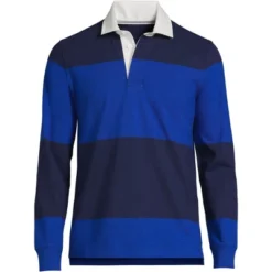 Lands' End Men's Long Sleeve Solid Rugby -Clothing store GUEST 6e66e6a4 946f 49ce b81a 285921dc72e5