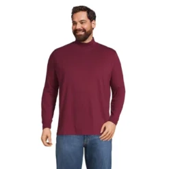 Lands' End Men's Super-T Mock Turtleneck -Clothing store GUEST 70e9f085 9385 4a02 8d8c c5982f0577d8