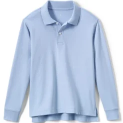 Lands' End School Uniform Kids Long Sleeve Interlock Polo Shirt -Clothing store GUEST 71fbe467 7c9b 4ded 8d50 38ed589c39dd