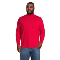 Lands' End Men's Super-T Mock Turtleneck -Clothing store GUEST 73567b8b e62f 4a65 8934 f132efa1fa1a