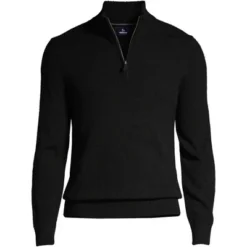 Lands' End Men's Fine Gauge Cashmere Quarter Zip -Clothing store GUEST 747d8f6c fe97 4fab b83e efc7341441c3