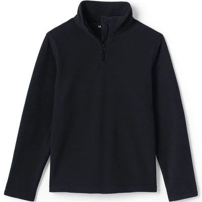 Lands' End School Uniform Kids Lightweight Fleece Quarter Zip Pullover 3 Lands' End School Uniform Kids Lightweight Fleece Quarter Zip Pullover - Image 3